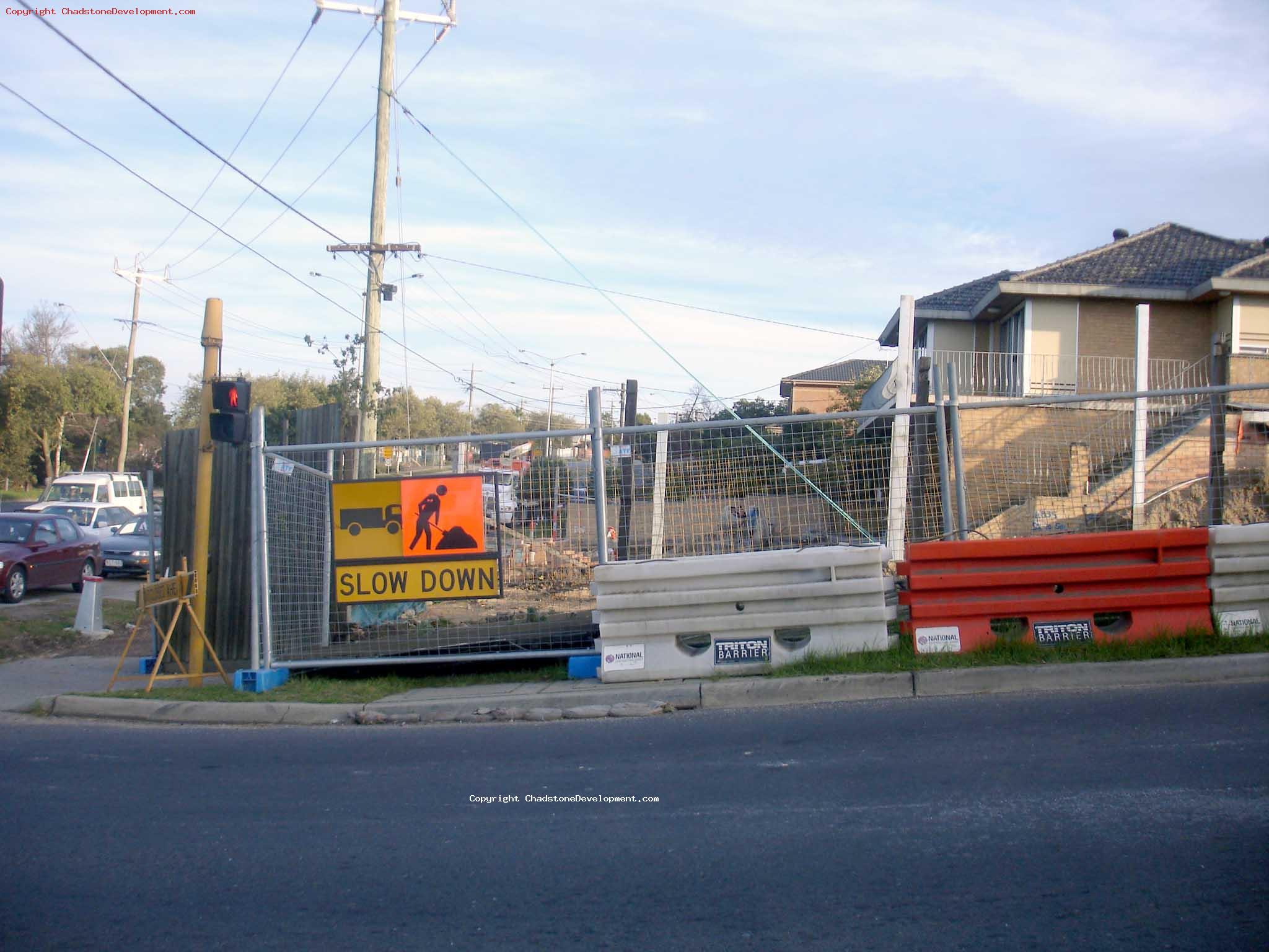 Almost all of the wooden fence is removed - Chadstone Development Discussions