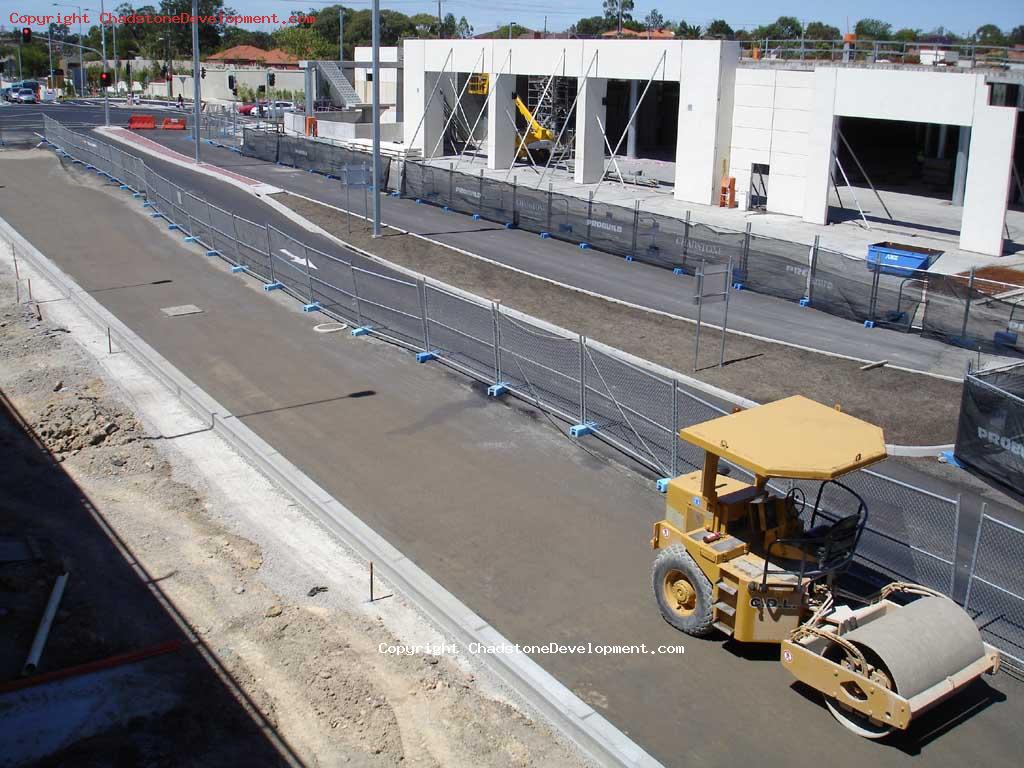 New section of Middle rd (in Chadstone) ready for bitumen laying - Chadstone Development Discussions