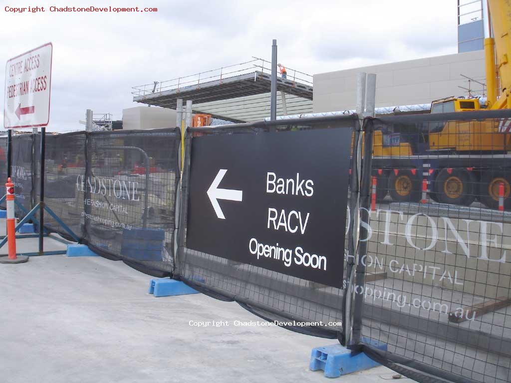 Banks & RACV Opening soon - Chadstone Development Discussions