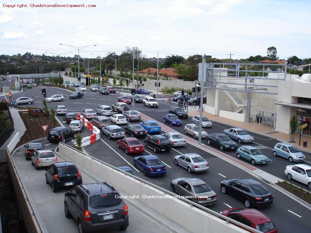 Heavy traffic leaving Chadstone via Middle Rd, Boxing Day - Chadstone Development Discussions