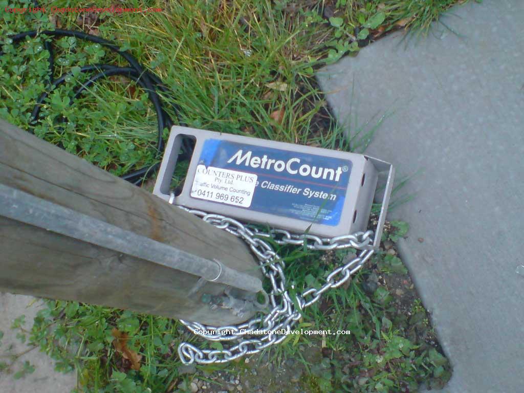 MetroCount traffic counter on Webster St near Chadstone - Chadstone Development Discussions