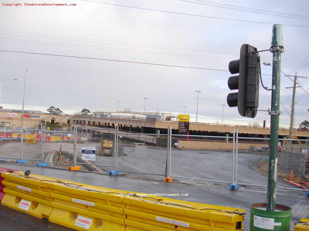 The new intersection under construction - Chadstone Development Discussions
