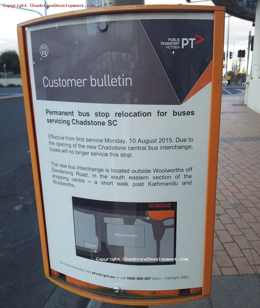 Chadstone Bus Stops customer bulletin - Chadstone Development Discussions