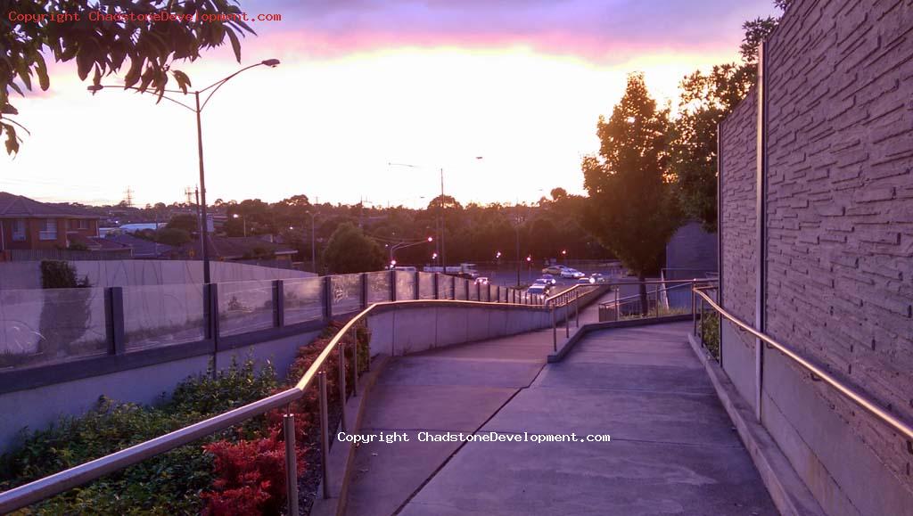 A purple morning over middle Road - Chadstone Development Discussions