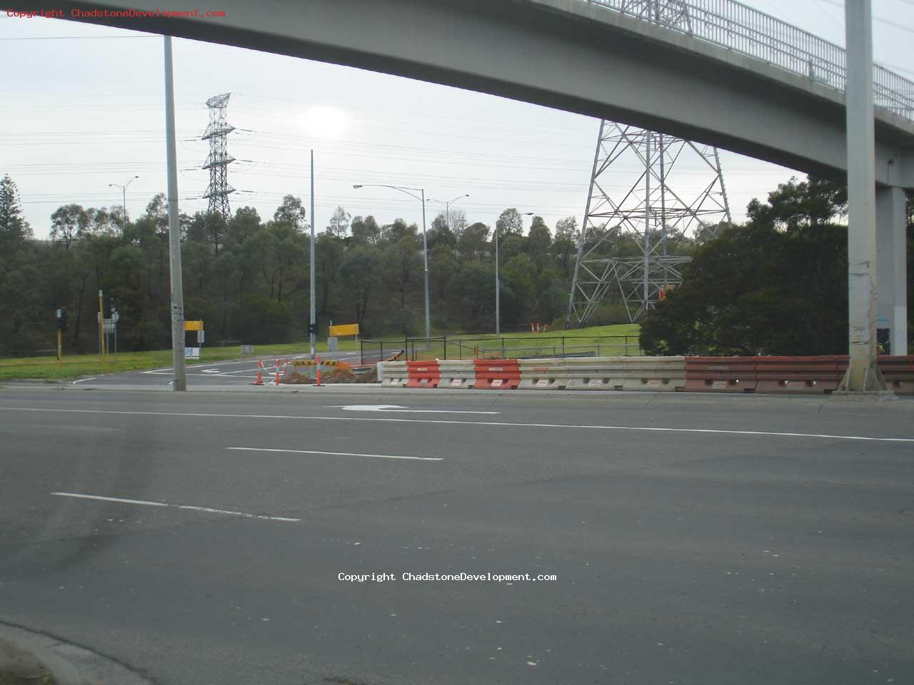 Roadwords on monash fwy exit lane, warrigal rd - Chadstone Development Discussions