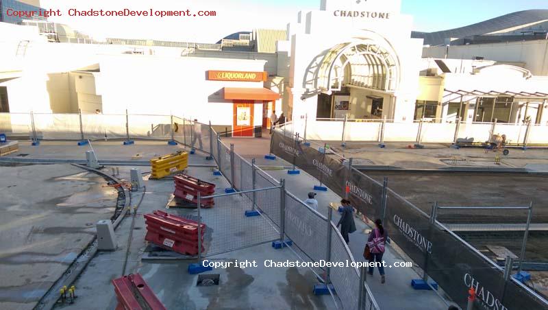 Coles carpark walkway under construction - Chadstone Development Discussions