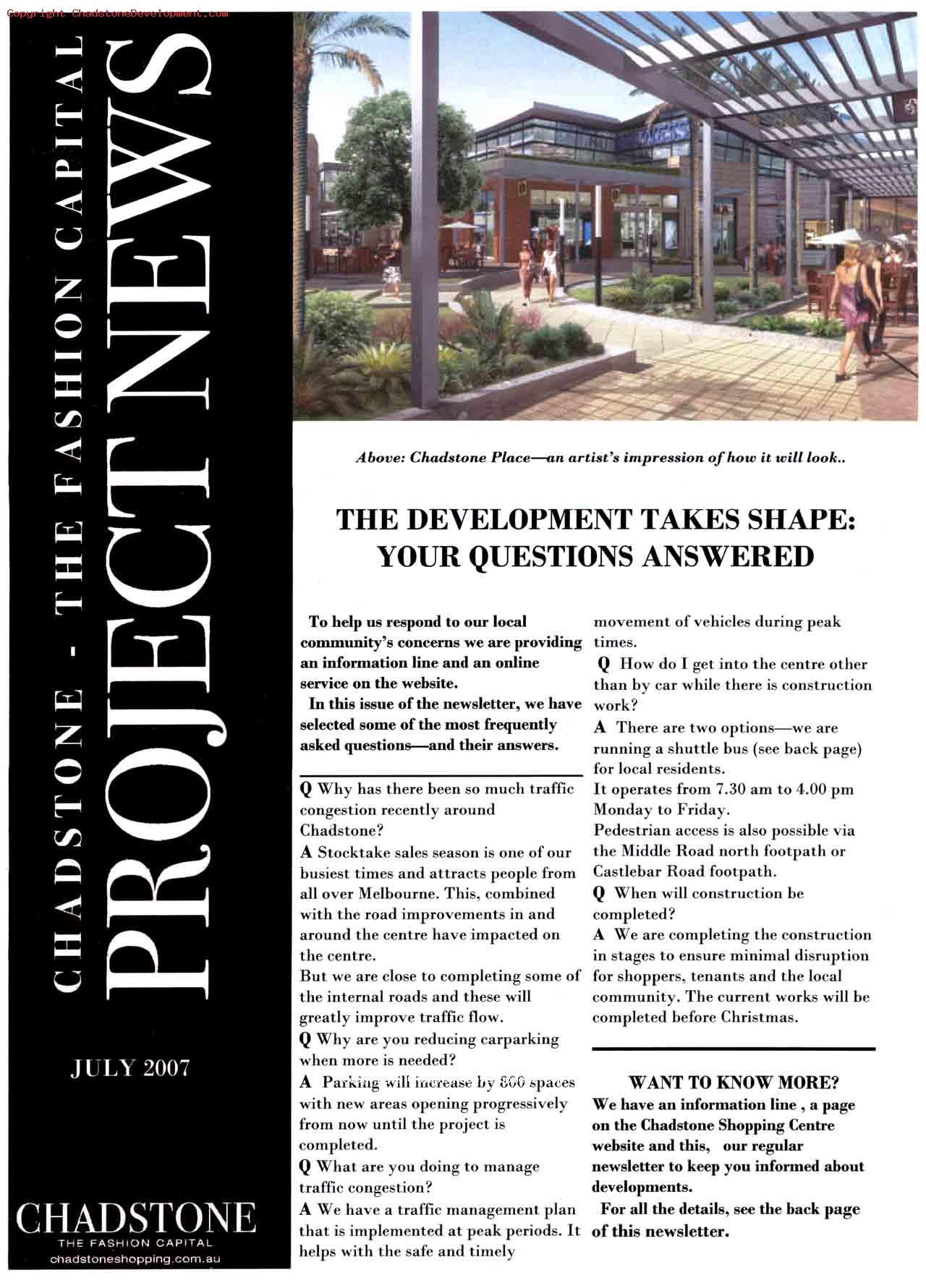 July 2007 (page1) - Chadstone Development Discussions