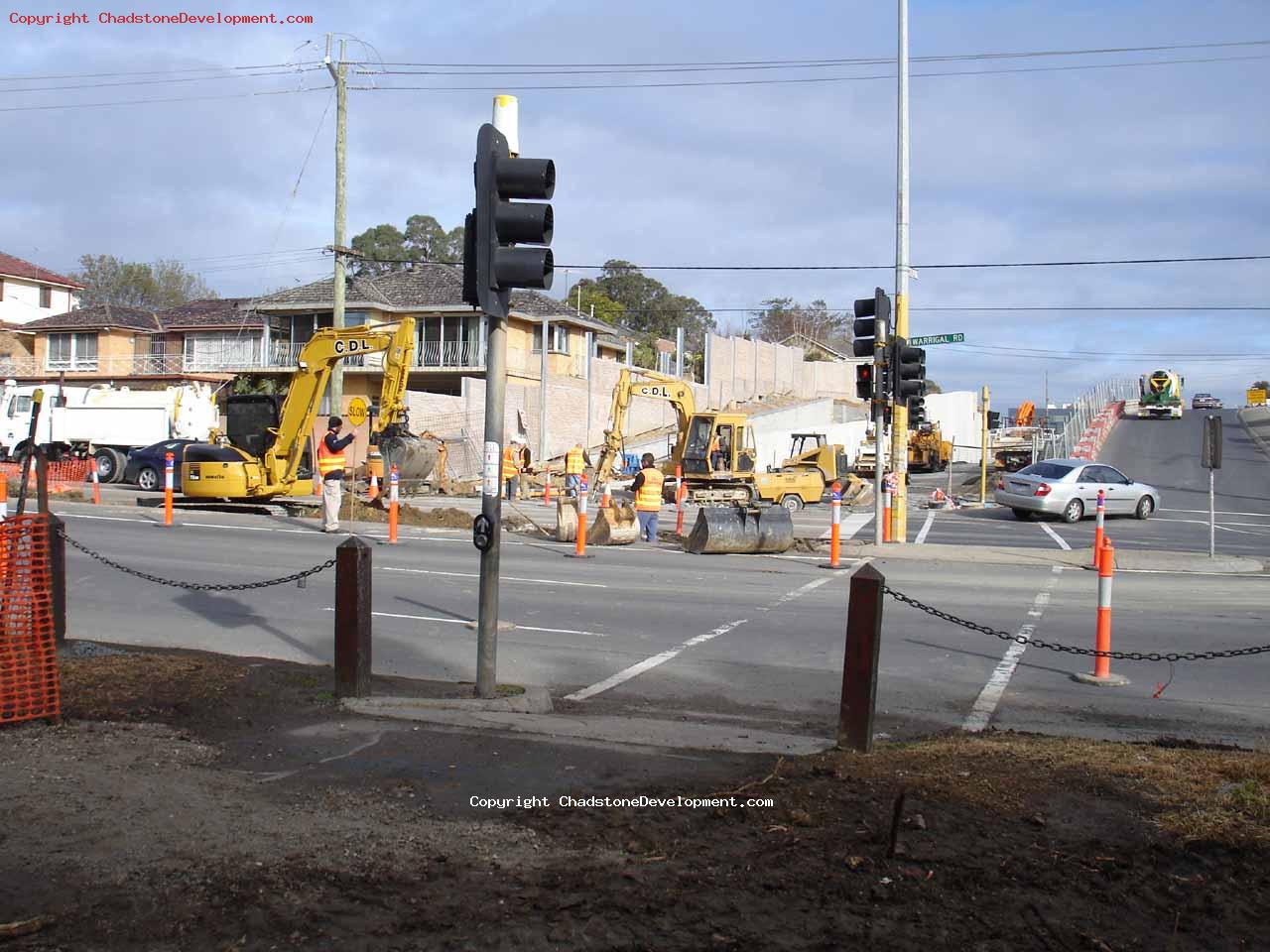 Digging up the median strip on Saturday 18th Aug - Chadstone Development Discussions