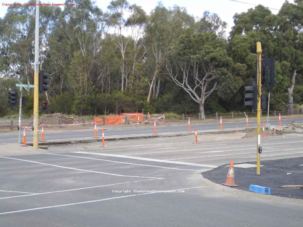 Warrigal Rd median strip before being filled with bitumen - Chadstone Development Discussions