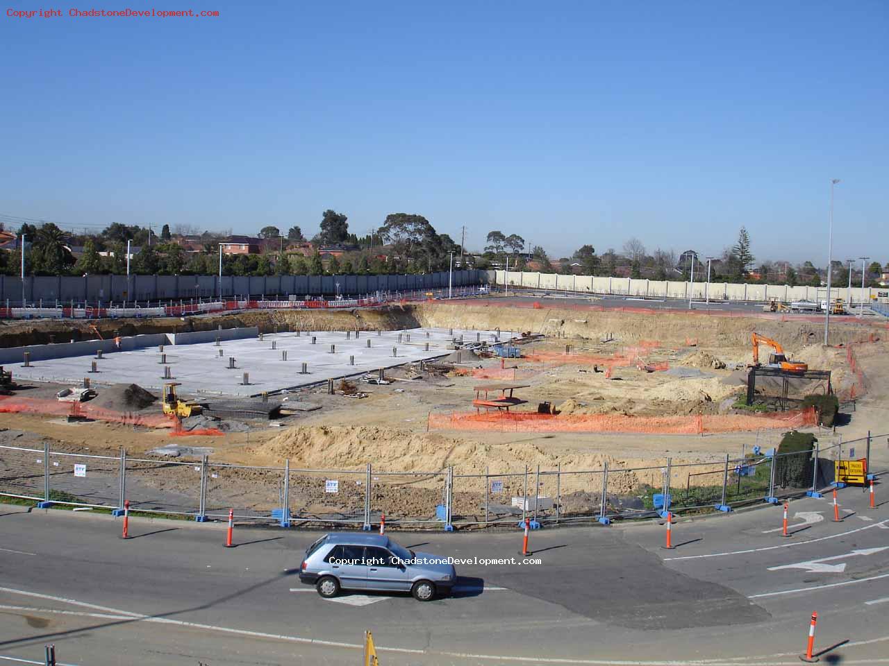 First half of concrete base laid in new multilevel carpark - Chadstone Development Discussions