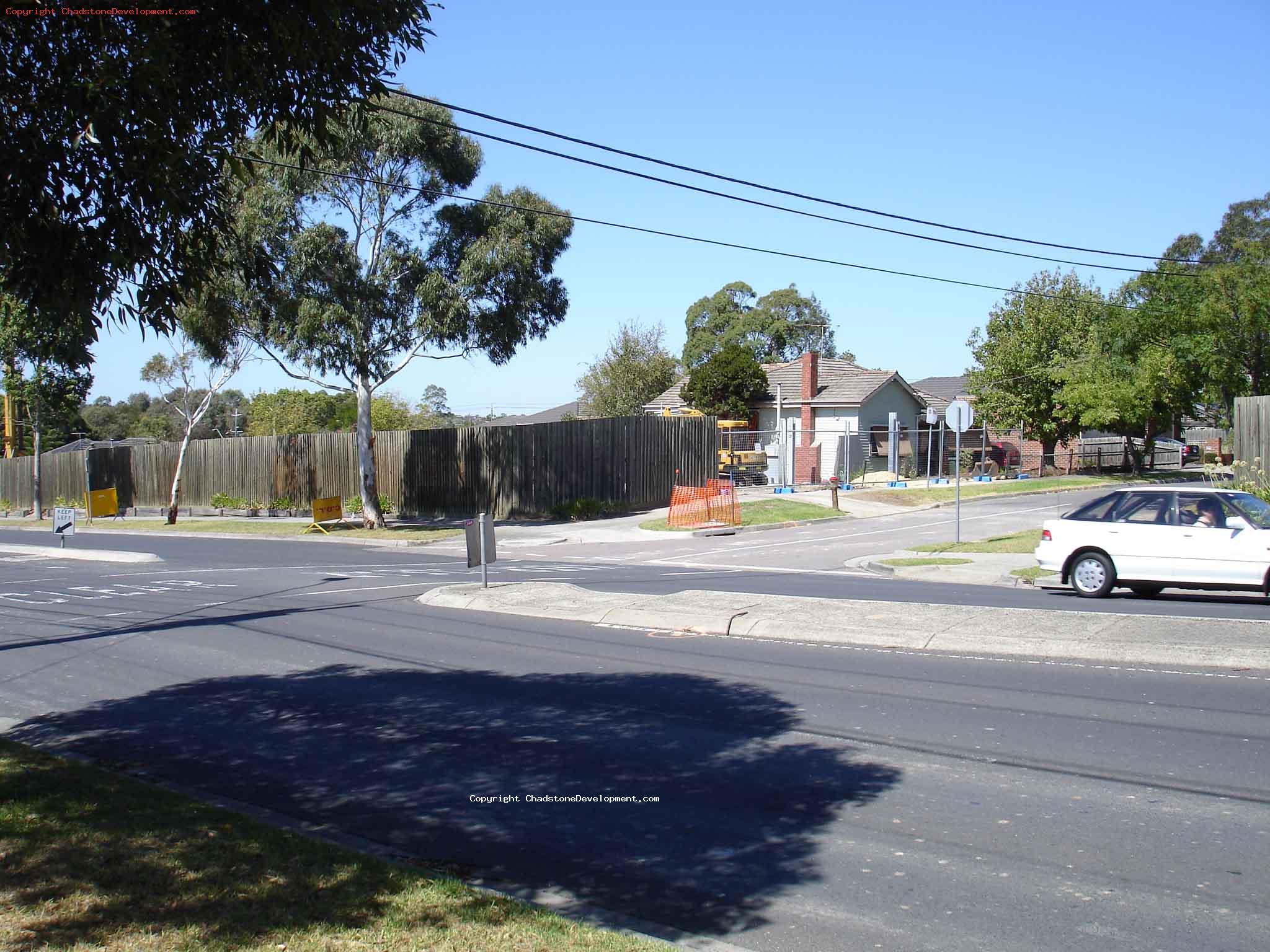 View of webster/middle road intersection - Chadstone Development Discussions