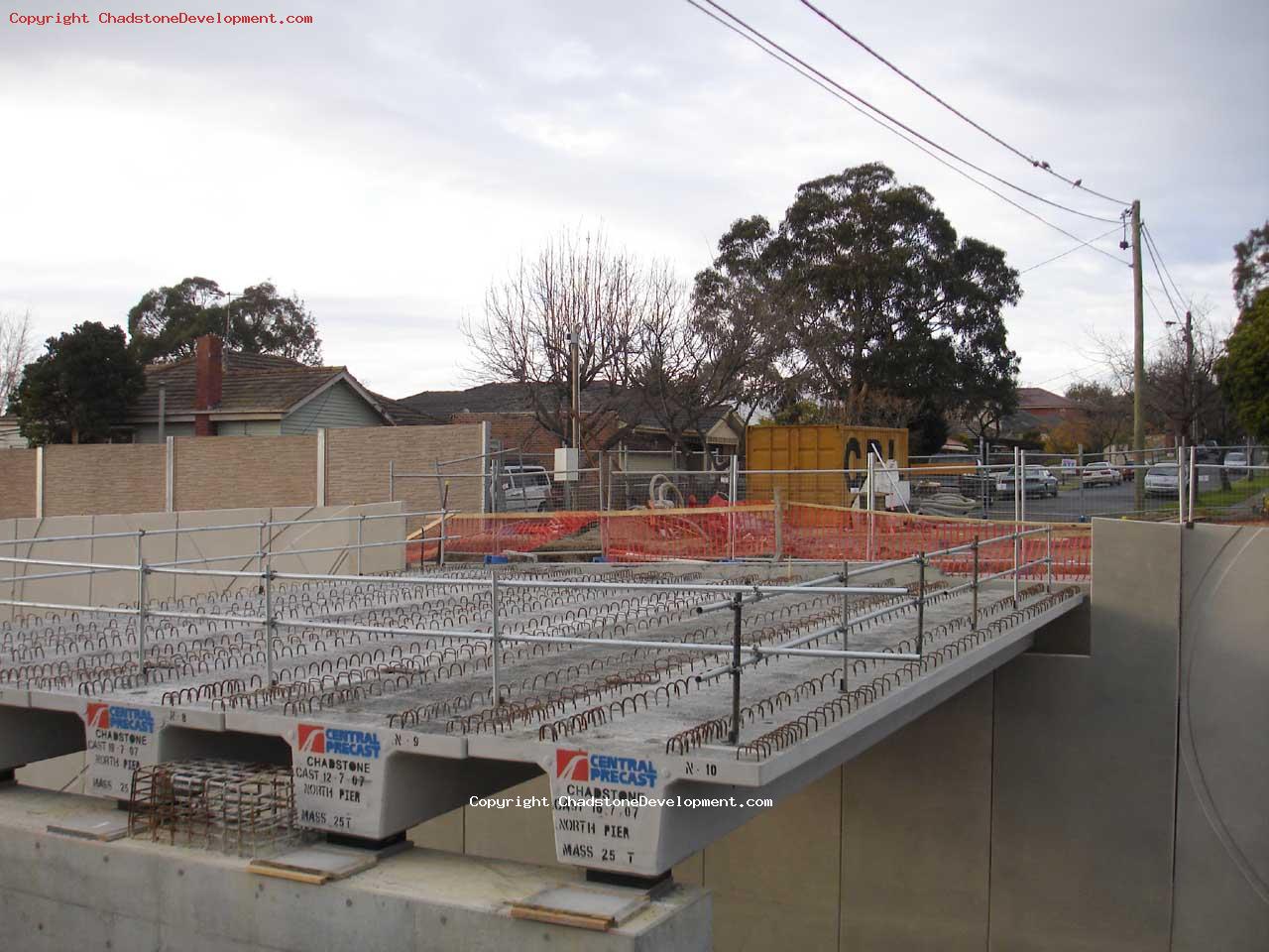 Top surface of Webster St bridge - Chadstone Development Discussions