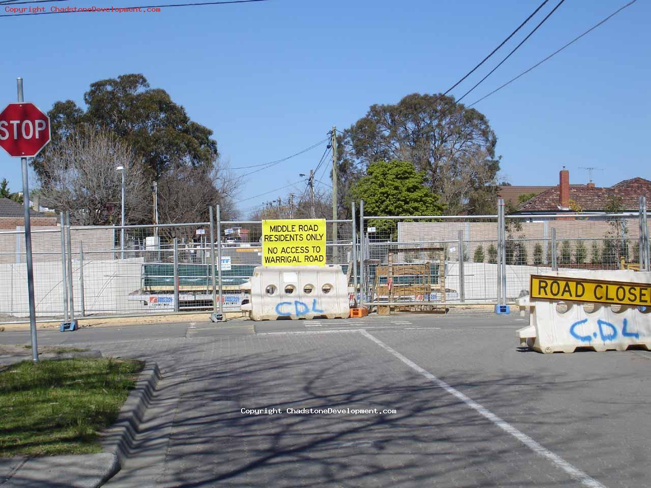 New 'no access to Warrigal Rd' signage for Webster St - Chadstone Development Discussions