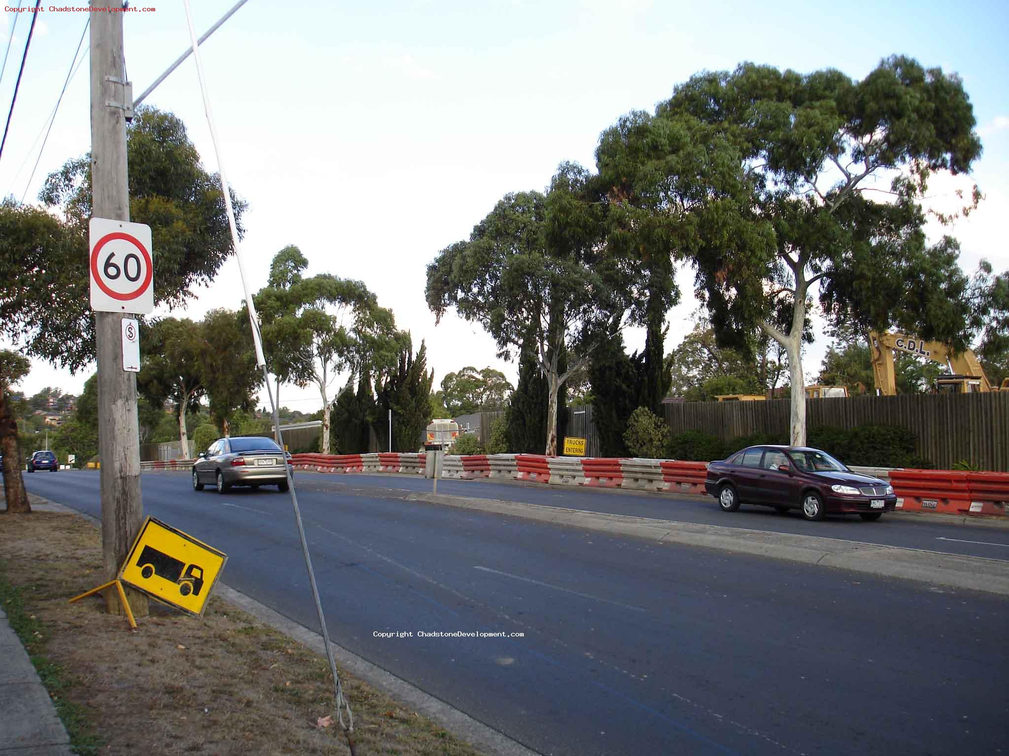Barriers along Middle Rd - Chadstone Development Discussions