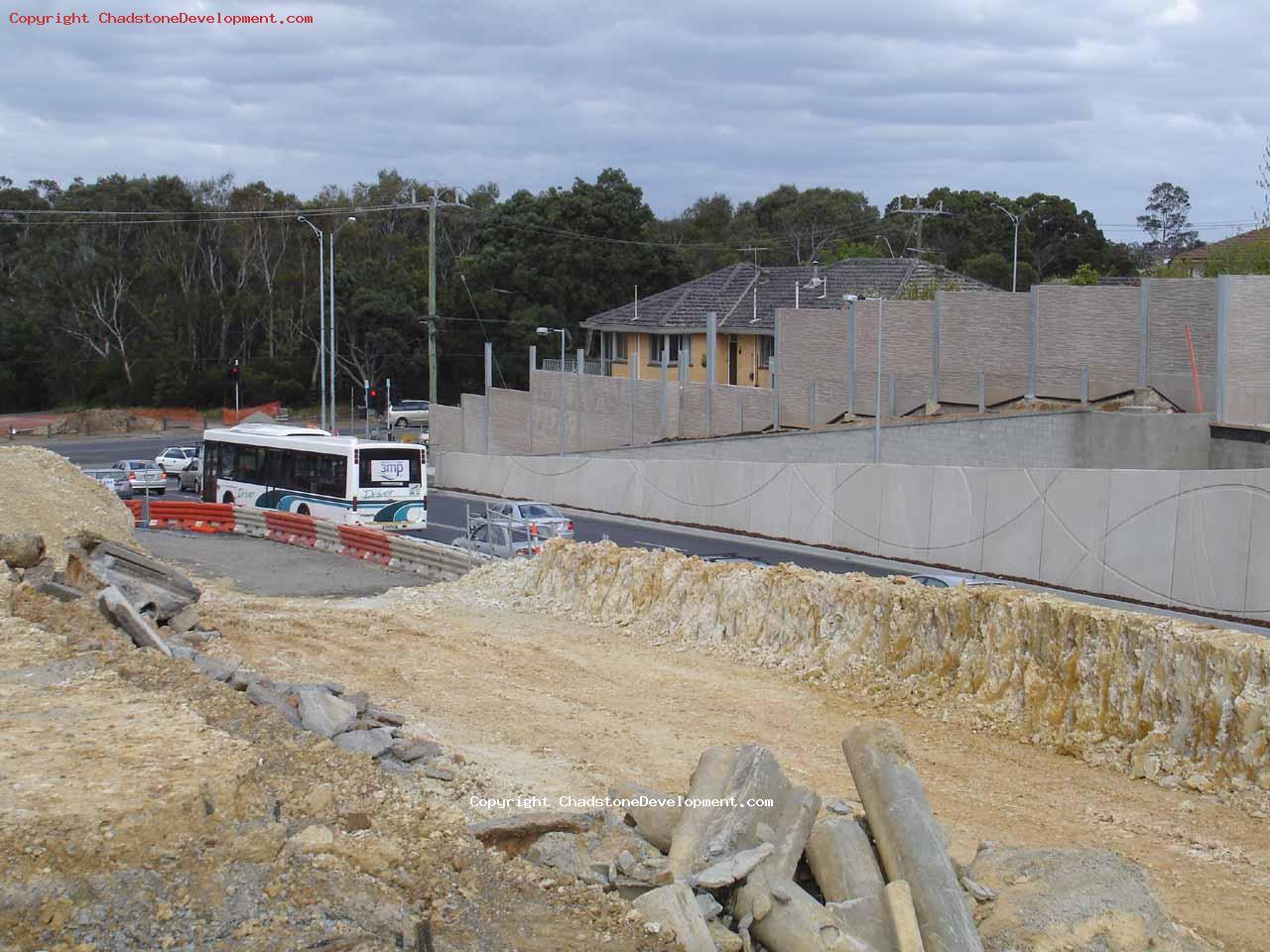 The temporary excavations ramp  at Warrigal Rd traffic lights - Chadstone Development Discussions