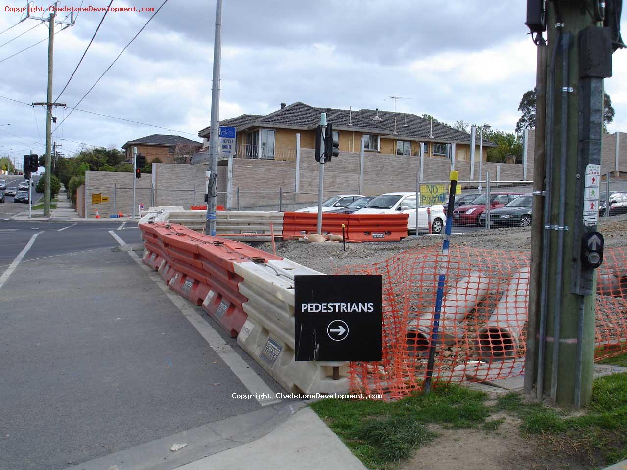 More pedestrian signage at Warrigal Rd - Chadstone Development Discussions