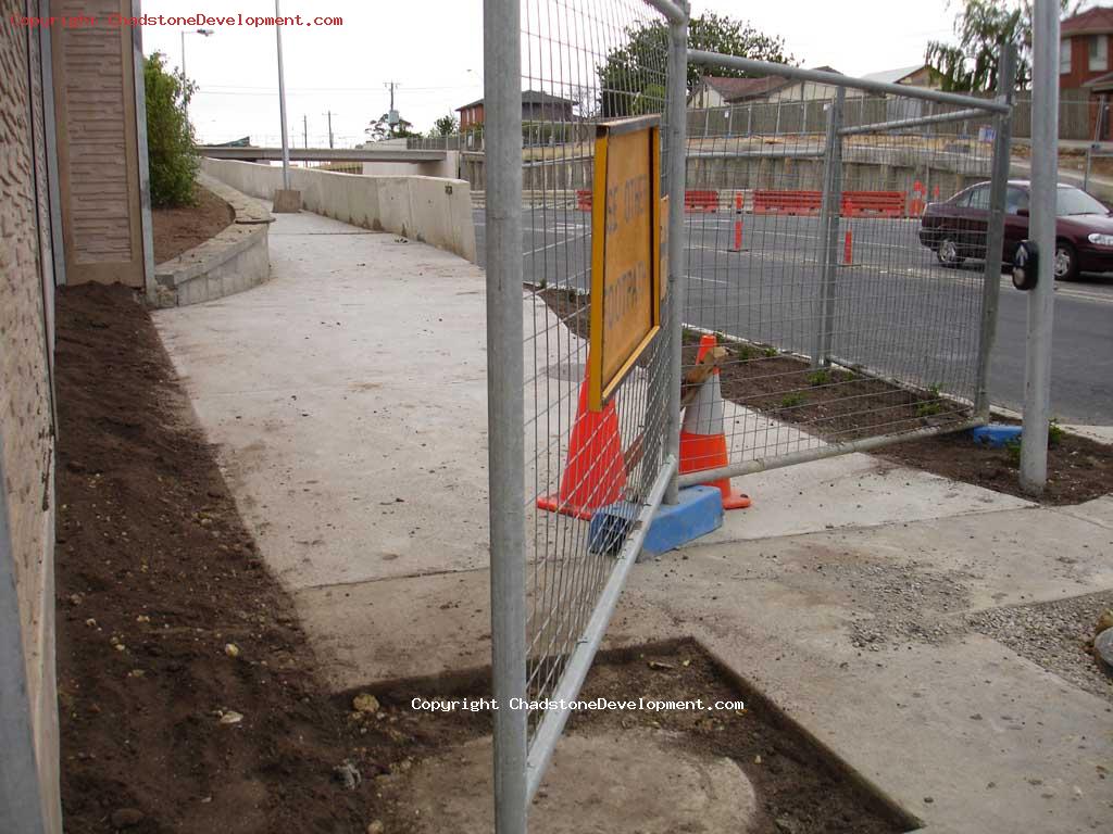 The partially open fence at the Middle Rd footpath - Chadstone Development Discussions