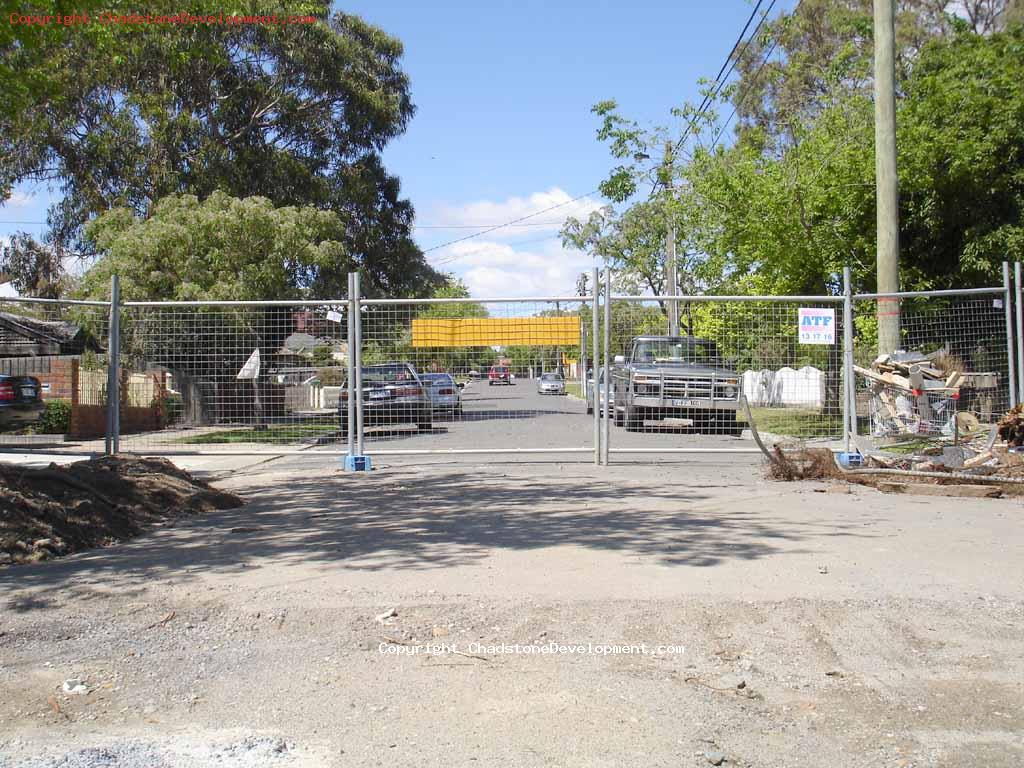 Fence at Webster St (South) - Chadstone Development Discussions