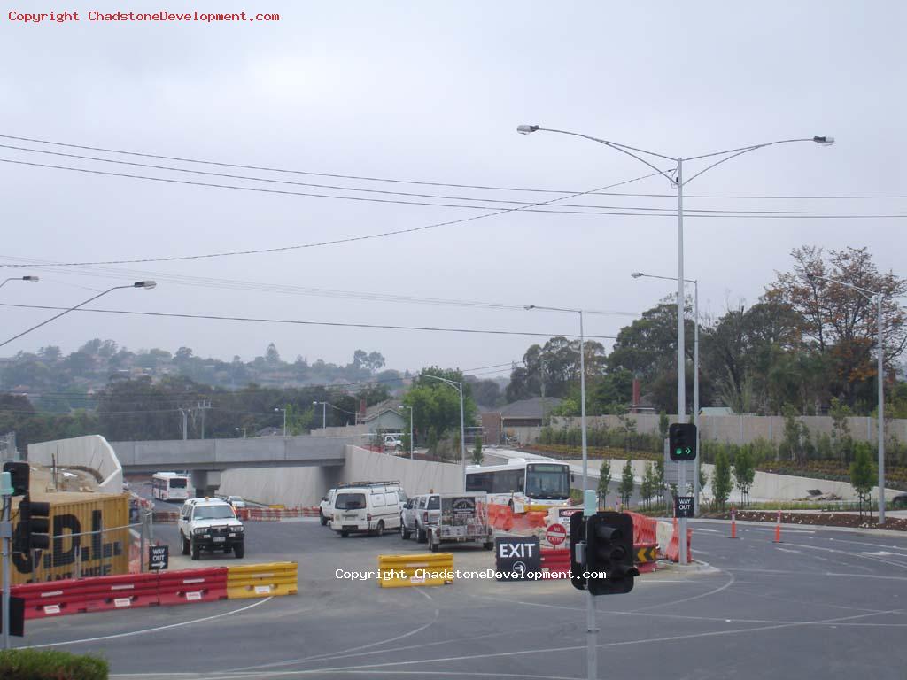 Western end of Middle road (new section) prior to opening - Chadstone Development Discussions