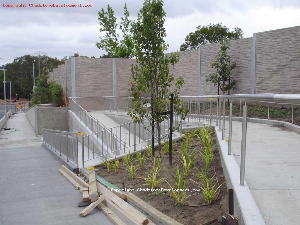 Handrails and foliage for low gradient ramp (Middle Rd footpath) - Chadstone Development Discussions