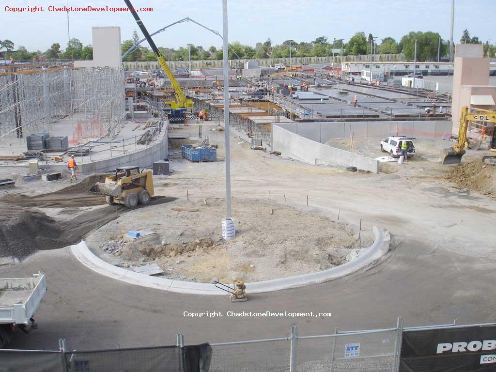 Roundabout half dug out shortly after being installed - Chadstone Development Discussions