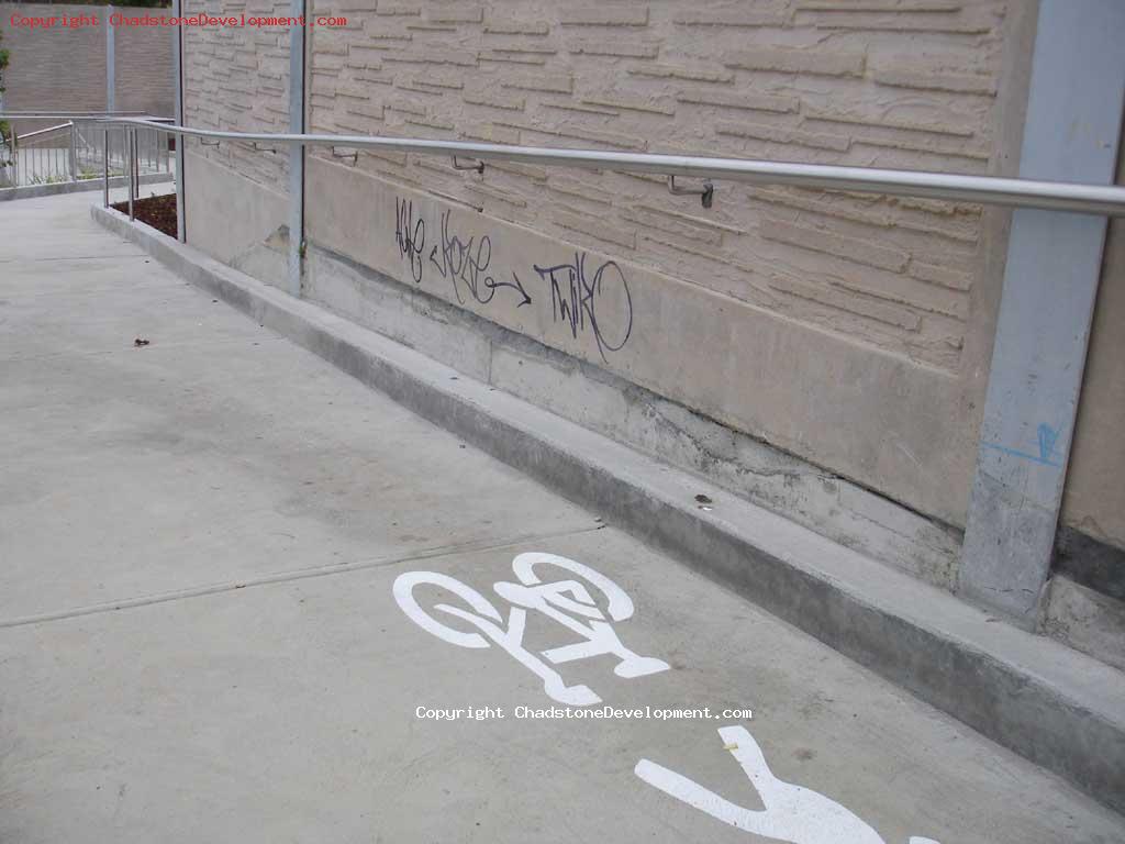 Graffiti at new footpath - Chadstone Development Discussions