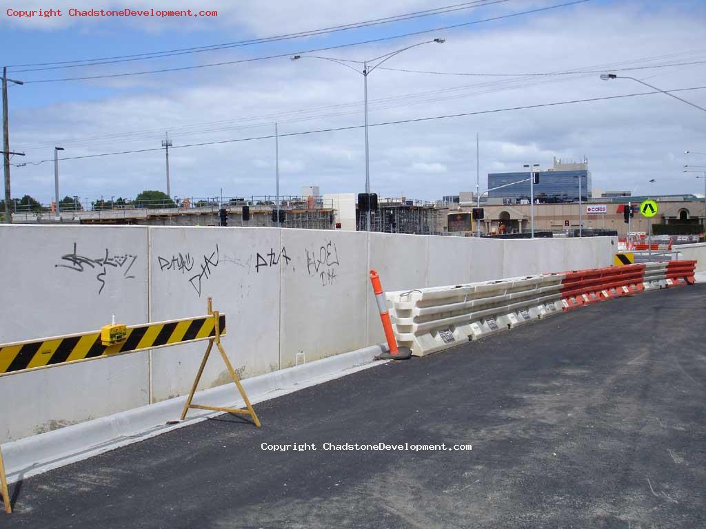 Graffiti on Middle Rd service lane - Chadstone Development Discussions