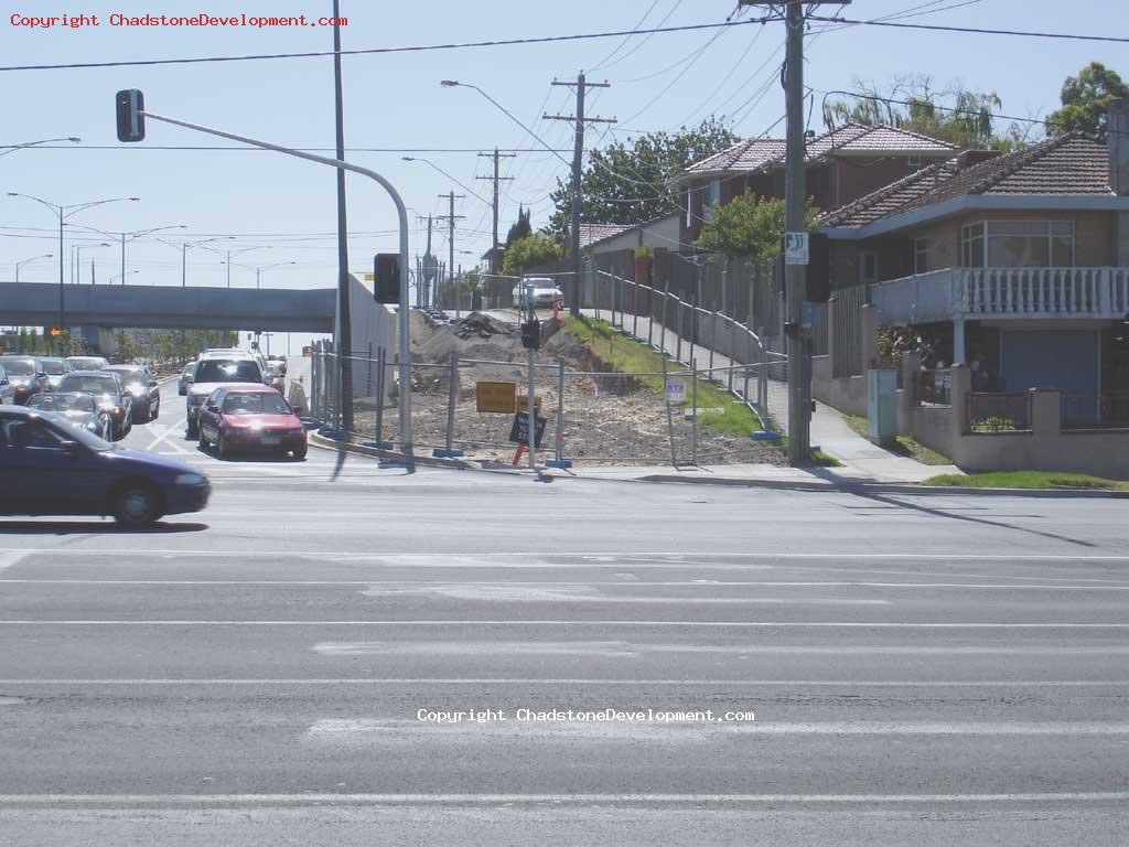 Unfinished Middle Rd service lane downramp - Chadstone Development Discussions