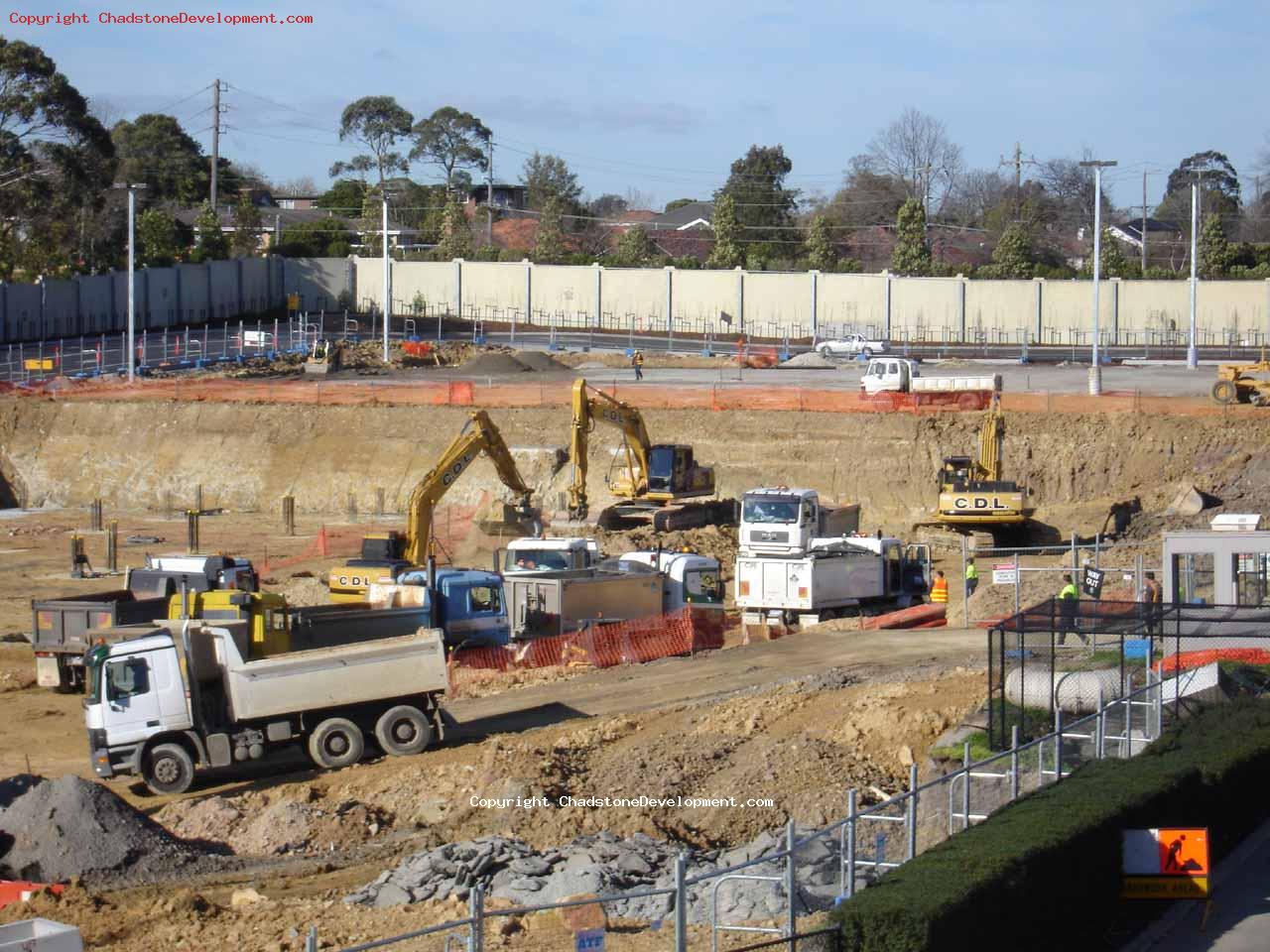 Closeup of carpark constructions - Chadstone Development Discussions Gallery