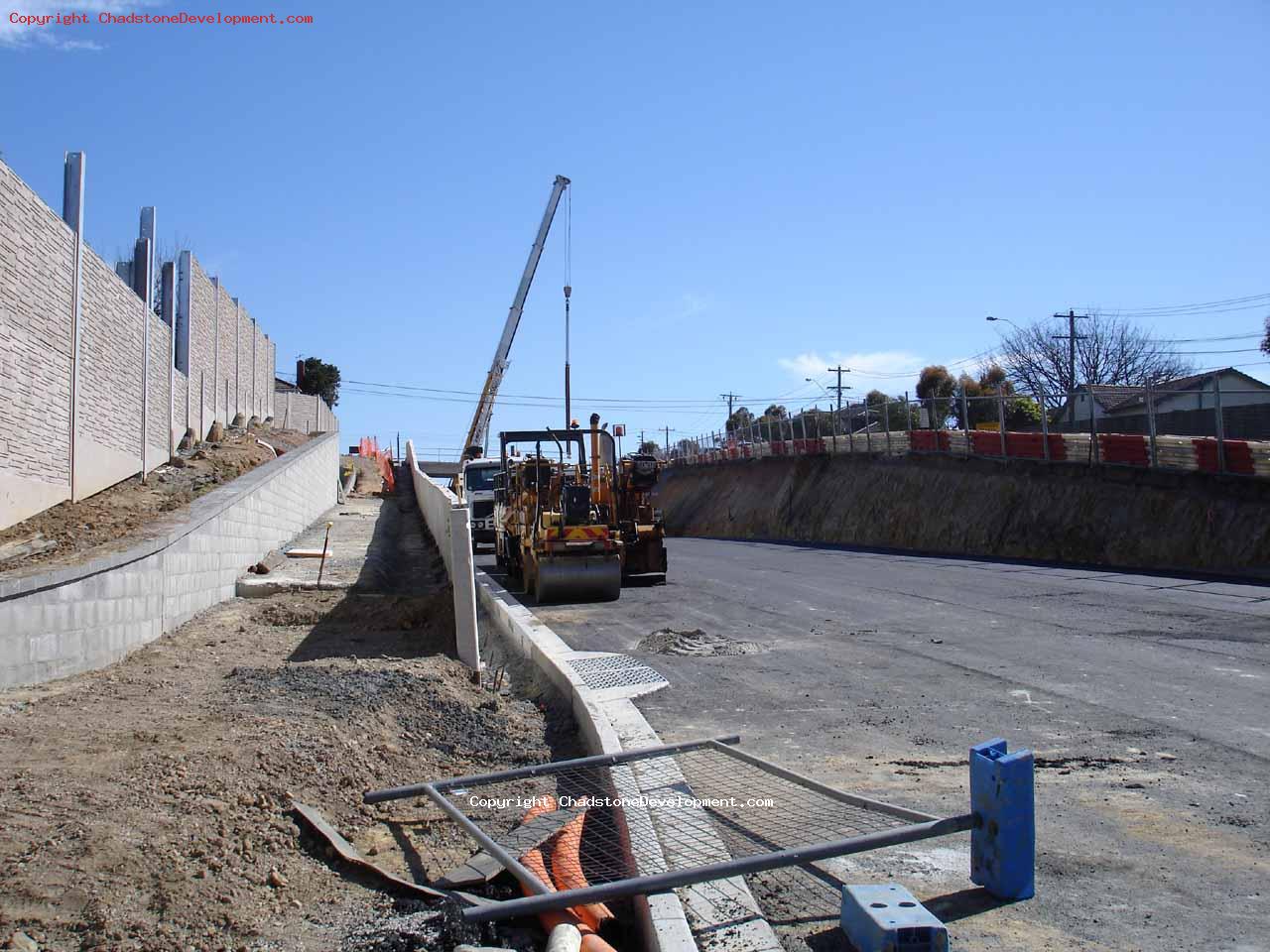 Cranes and machinery sitting on the new underpass - Chadstone Development Discussions Gallery