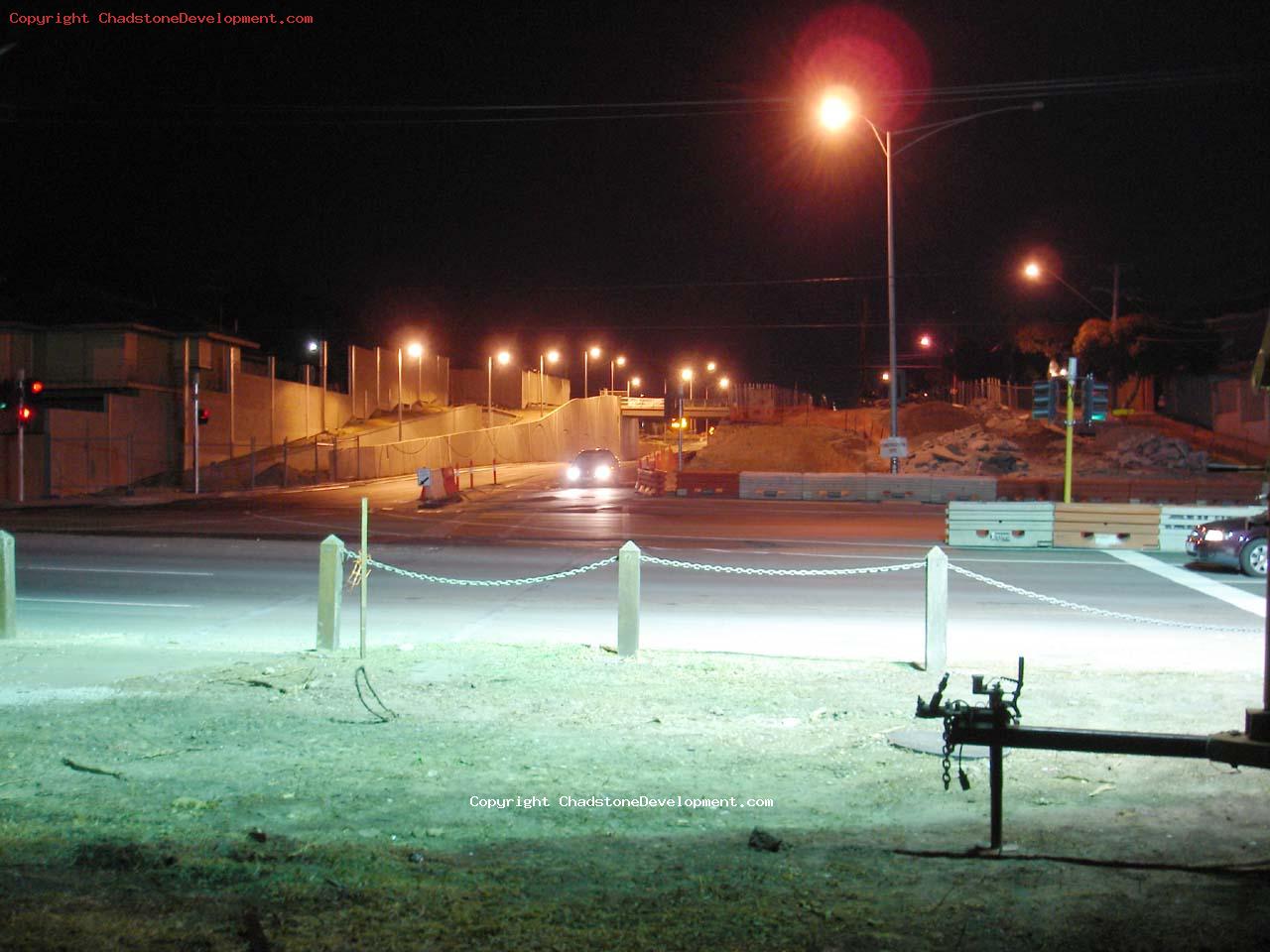 The intersection at night. New street lighting - Chadstone Development Discussions Gallery